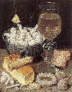 Georg Flegel Still-Life with Bread and Confectionary oil on canvas